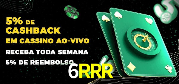 Promoções do cassino ao Vivo 6RRR